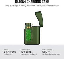 Load image into Gallery viewer, OLIGHT Baton4 Premium Edition EDC Flashlights 1300 Lumens with Type-C Charging Box, Powered By Rechargeable Battery, Small Bright Flashlight IPX8 Waterproof for Camping Emergencies Outdoors (OD Green)
