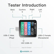 Load image into Gallery viewer, Power-Z KM003C Portable USB-C Fast Charging Tester PD3.1 QC5.0 Digital Voltmeter &amp; Ammeter Power Bank Tester
