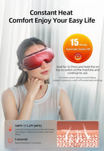 Load image into Gallery viewer, llano Christmas Gift, Eye Massager with Heat, Portable Eye Massage with Bluetooth Music, Smart Eye Mask Massager Sleep Mask Foldable Face Massager for Relax Dark Circles Dry Eyes
