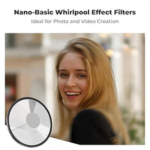 Load image into Gallery viewer, K&amp;F Concept 72mm Spiral Halo Camera Lens Filter, Premium Optical Glass Halo Swirl Special Effect Filter with Cleaning Cloth for Camera Lens
