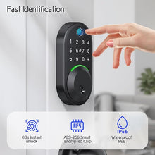 Load image into Gallery viewer, Keypad Smart Lock with Knob Set,Keyless Entry Door Lock Deadbolt with Handle,Front Door Lock Set,Fingerprint Door Lock for Front Door,Electronic Code Deadbolt Set, Auto Lock
