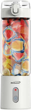 Load image into Gallery viewer, BRENTWOOD RJB-100W Portable Battery-Operated USB-Chargeable Glass Blender, 17 oz, White
