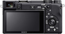 Load image into Gallery viewer, Sony Alpha a6400 Mirrorless Camera: Compact APS-C Interchangeable Lens Digital Camera with Real-Time Eye Auto Focus, 4K Video &amp; Flip Up Touchscreen - E Mount Compatible Cameras - ILCE-6400/B Body
