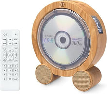 Load image into Gallery viewer, WOKALON Portable CD Player with Headphones, Desktop Bluetooth CD Players for Home with LCD Screen Display Built in HiFi Speakers Support Timed Music ON/Off CD Bluetooth FM USB SD, Woodgrain, SN3037
