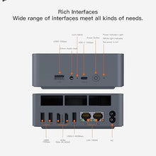 Load image into Gallery viewer, Beelink Mini PC EQR5 5650U AMD Ryzen 5 Processor(6C/12T, up to 4.2GHz), Micro Computer 8GB DDR4 500GB SSD Built-in PSU, Mini Computers Dual HDMI/4K 60Hz/WiFi6/BT5.2 Home/Office/HTPC W11 Pro
