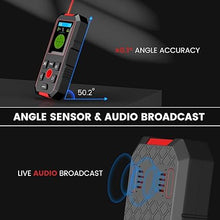 Load image into Gallery viewer, Stud Finder with 196ft Laser Measure, 3 in 1 Electric Wall Scanner Sensor with ±0.1° Digital Level Lithium Battery, LCD Studs Detector Audio Broadcast for Wood Magnetic Metal AC Wire Finding
