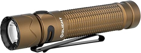 OLIGHT Warrior Mini2 1750 Lumens Rechargeable Tactical Flashlight with Dual Switch and Proximity Sensor, High Performance LED Flashlights for EDC, Outdoor, Camping and Emergency (Desert Tan)