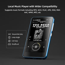 Load image into Gallery viewer, MP3 Player with Bluetooth and WiFi,MP3 Player with Spotify,Spotify Kids,Audible,Pandora,Amazon Music,4&quot; Music Player MP4 Up to 1TB(80GB,Blue_White)
