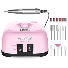 Load image into Gallery viewer, Nail Drill Machine?Professional Electric Nail File Set 35000RPM Nail File Drill Acrylic Nails Kit for Manicure Gel Nail Polish Remover (Pink)
