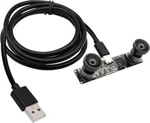 Load image into Gallery viewer, SVPRO 1200P 60fps Global Shutter USB Camera with Dual M12 Lens 3D Stereo Wide Angle Industrial Camera Computer Vision Face Recognition Camera for Windows,Linux,Android,MacOS,Raspberry Pi
