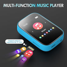 Load image into Gallery viewer, Bluetooth MP3 Player with 32GB Portable Music Player Support FM Radio Voice Record Ebook Calendar Stopwatch SupportMicros SD Card Up to 128GB
