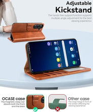 Load image into Gallery viewer, OCASE Compatible with Galaxy S25 Plus Wallet Case, PU Leather Flip Folio Case with Card Holders RFID Blocking Kickstand [Shockproof TPU Inner Shell] Protective Phone Cover 6.7 Inch 2025, Brown
