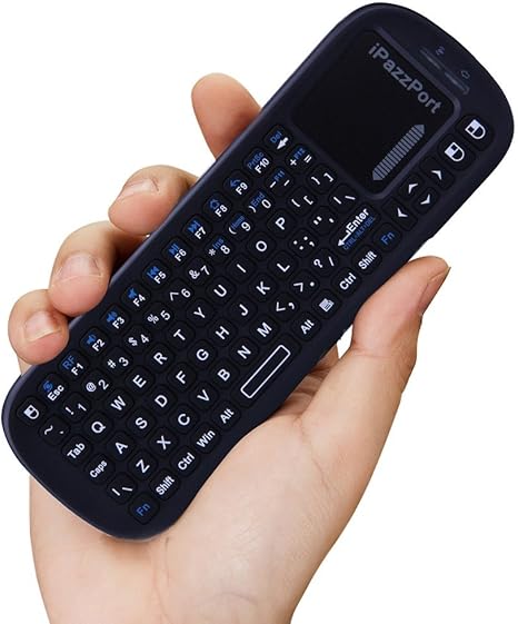 iPazzPort 2.4G Mini Wireless Keyboard with Touchpad Mouse Combo, Lightweight Portable Keyboard Controller, Compatible with Android TV Box/PC/Tablets/PS4/Raspberry Pi 3/HTPC KP-810-19S