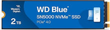 Load image into Gallery viewer, Western Digital 2TB WD Blue SN5000 NVMe Internal Solid State Drive SSD - PCIe Gen 4.0, M.2 2280, Up to 5,150 MB/s - WDS200T4B0E
