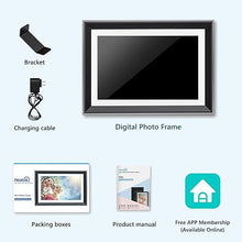 Load image into Gallery viewer, Atatat 10.1 Inch WiFi Digital Photo Frame, Electronic Smart Picture Frame with IPS Touch Screen, Internal 32GB Storage &amp; Multi-User Binding, Easy Set Up and Instantly Photo Upload via APP or EMAIL
