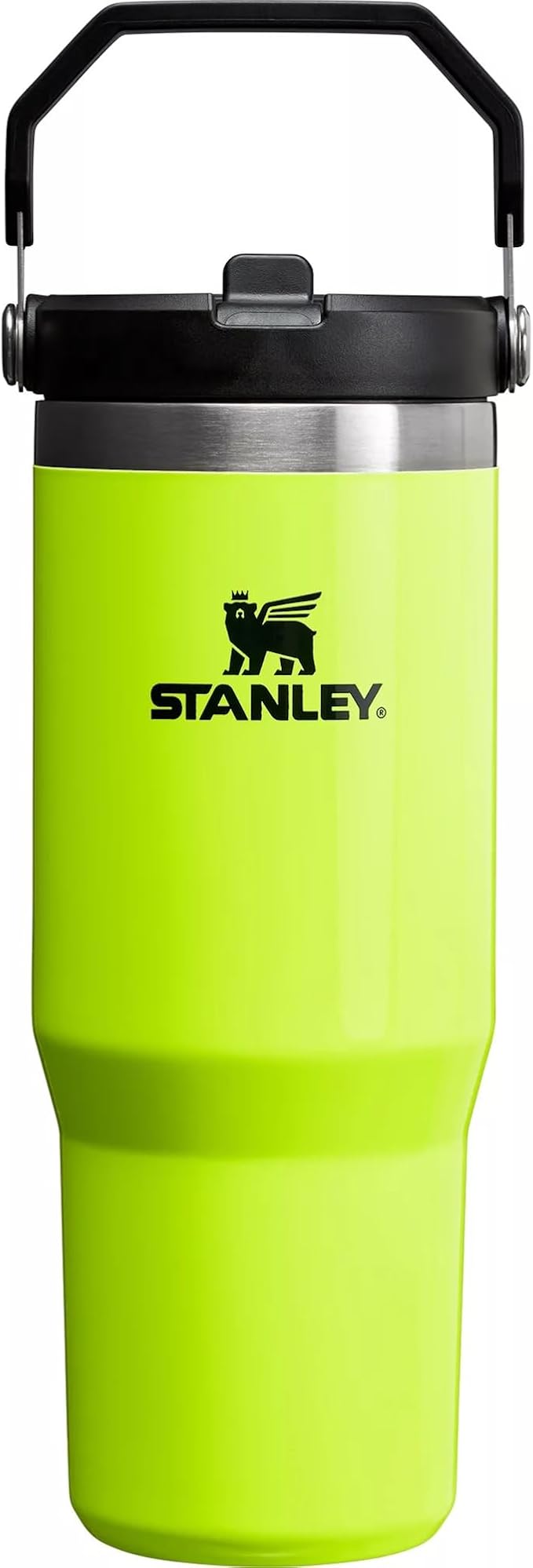 STANLEY Stainless Steel IceFlow Flip Straw Tumbler (Neon Yellow, 30 oz)