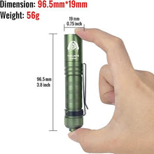 Load image into Gallery viewer, ThruNite BSS Saber EDC Flashlight Customized Black Scout Survival Edition Max 1015 Lumens USB-C Rechargeable Mini LED Handheld AA Flashlights, Green Cool White
