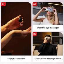 Load image into Gallery viewer, Lightest Electric Eye Massager with Heat and Cooling Compress for Eye Relaxation, Gifts for Women &amp; Men, Lightweight &amp; Foldable, Easy to Carry?Easy to Use &amp; Clean, for Home, Office, Trip
