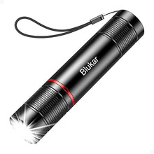 Load image into Gallery viewer, Blukar Flashlight Rechargeable, 2000L High Lumens Tactical Flashlight, Super Bright Small LED Flash Light- Zoomable, Adjustable Brightness, Long Lasting for Camping, Outdoors and Home Emergency
