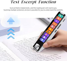 Load image into Gallery viewer, Translator Pen Scanner, Scan Reader Pen, Text to Speech Reading Pen, 134 Languages Translator Device with take a picture, Text Extract, Portable Real-time Translation Pen Scanner (White)
