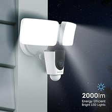 Load image into Gallery viewer, Amcrest Floodlight Camera, Smart Home 1080P Security Outdoor Camera Wireless WiFi with Flood Light, Built-in Siren Alarm, 114° View, IP65 Waterproof, MicroSD &amp; Cloud Storage, ASH26-W
