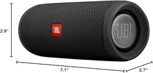 Load image into Gallery viewer, JBL FLIP 5, Waterproof Portable Bluetooth Speaker, Black, Small
