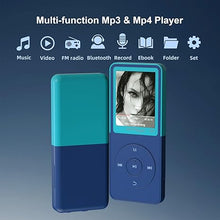 Load image into Gallery viewer, Mp3 Player with Bluetooth,1.8&quot; Classic Portable Walkman Mp3 &amp; Mp4 Players,HiFi Sound Music Player with Photo Viewe/Video Play/FM Radio/Voice Recorder/E-Book for Kids,Long Battery Life 16GB
