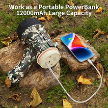 Load image into Gallery viewer, BUYSIGHT Rechargeable Spotlight Flashlight,1600 lumens Hand held Spotlight Waterproof Flashlight Hunting floodlight with red Lens(Camouflage Green-COB)
