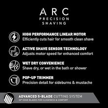 Load image into Gallery viewer, Panasonic ARC5 Electric Razor for Men with Pop-Up Trimmer, Wet/Dry 5-Blade Electric Shaver with Intelligent Shave Sensor and Multi-Flex Pivoting Head – ES-LV65-S (Silver)
