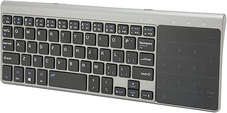 Zyyini Keyboard Touchpad, 2 in 1 Portable Keyboard with Touchpad Numeric Keypad,QWERTY Layout Keyboard, for Notebooks, Computers