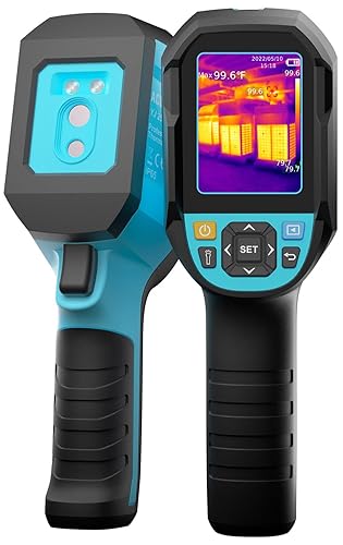 ACEGMET YJ256E Handheld Thermal Imaging Camera, 256x192 IR Thermal Camera, Pro/Home Use 25 Hz Refresh Rate Infrared Camera, 49,152 Pixels, 7 Color Palettes, -4°F to 752°F