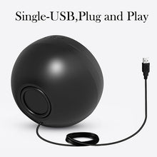 Load image into Gallery viewer, USB Computer Speaker for Laptop, External Speakers for Desktop Computer with Crystal Clear Sound, Rich Bass and Volume Buttons, Plug-N-Play (Black)
