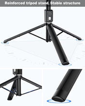 Load image into Gallery viewer, 72inch Tripod for iPhone, Selfie Stick Tripod with Remote, Phone Stand, iPhone Tripod, Foldable Cell Phone Holder, Travel Tripod Compatible for iPhone 14/13/12/11, Android
