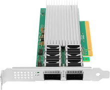 Load image into Gallery viewer, 100Gb PCI-E NIC Network Card for Intel E810-CQDA2, 25GbE/50GbE/100GbE Dual QSFP28 Ports, with Intel E810 CAM2 Chip,100GbE PCI Express 4.0 X16 Ethernet Adapter Support RDMA iWARP/RoCEv2/UEFI
