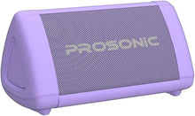 Load image into Gallery viewer, Prosonic BT3 Portable Wireless Bluetooth Speaker with 10W Stereo Sound &amp; Bass Boost -Rich Sound &amp; Intense Bass -Bluetooth 5.0 -Microphone -IPX5 - in &amp; Outdoor Speaker (Purple)
