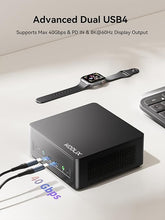 Load image into Gallery viewer, AD78 Mini PC, AMD Ryzen 7 7840HS (8C/16T, up to 5.1GHz), 32GB DDR5 1TB PCle4.0 SSD, Desktop Mini Computer AMD Radeon 780M, 8K Quad Display 2xHDMI+2xUSB4, 2.5G LAN/WiFi6E/BT5.3, Gaming/Office
