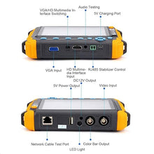 Load image into Gallery viewer, 5 Inch CCTV Tester, 8MP VGA Input Analog Video Monitor AHD TVI CVI Camera Tester with UTP Cable Test Professional Network Cable Tester Ethernet Wire Tracer for Home Industrial
