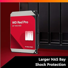 Load image into Gallery viewer, Western Digital 24TB WD Red Pro NAS Internal Hard Drive HDD - 7200 RPM, SATA 6 Gb/s, CMR, 512 MB Cache, 3.5&quot; - WD240KFGX
