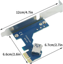 Load image into Gallery viewer, PCIe to PCI Adapter Card,PCI Express x1 to PCI Converter,PCI-e Extender Card with USB3.0 Cable for Desktop Sound Card
