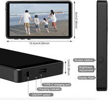 Load image into Gallery viewer, Selfie Monitor Screen,4-inch Magnetic Phone Vlog Selfie Monitor Screen 4K 60fps Bluetooth Remote,Back Camera Monitor for Vlog Live Stream TikTok,Compatible with iPhone/Android （White）
