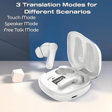 Load image into Gallery viewer, Language Translator Earbuds, Translation Earbuds, Two-Way Translator Pods with 144 Languages Accents Real Time for iOS and Android, for Travel Business Communication (White)
