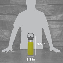 Load image into Gallery viewer, Stanley IceFlow Stainless Steel Bottle with Straw, Vacuum Insulated Water Bottle for Home, Office or Car, Reusable Leak Resistant Cup with Straw and Handle, Aloe, 22OZ
