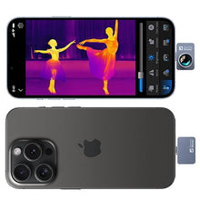 Load image into Gallery viewer, Thermal Camera for iPhone, P2 Pro Thermal Imager with Macro Lens, Infrared Camera with 256 × 192 IR Resolution, 15X Zoom, -4? to 1112? Temp Range Thermal Imaging Camera for Phone (iOS)
