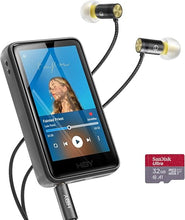 Load image into Gallery viewer, HiBy R1 HiFi MP3 Player with Bluetooth 5.1 Hi-Res Audio Certified DSD 256 Native Tidal Qobuz Player MSEB Tuning 3”Touchscreen 32GB+ Yves Earphones
