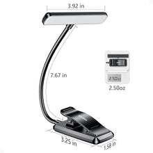 Load image into Gallery viewer, Gritin 19 LED Rechargeable Book Light for Reading in Bed with Memory Function- Eye Caring 3 Color Temperatures,Stepless Dimming Brightness,80 Hrs Runtime Lightweight Clip On Light for Book Lovers
