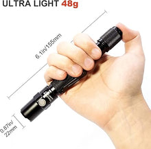 Load image into Gallery viewer, ThruNite LED Flashlight Neutral White, Archer 2A V3 450 Lumens Portable EDC AA Flashlight with Lanyard, IPX8 Water-Resistant Dual Switch Outdoor Light for Hiking, Camping, Everyday Use - Black NW
