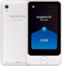 Load image into Gallery viewer, Pocketalk Plus -Real Time, Two-Way Voice &amp; Camera 84+ Language Translator - Extra Large Screen, Longer Battery Life, HIPAA Compliant - Perfect for Travel, Business, Doctors, Nurses, Teachers, Students
