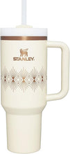 Load image into Gallery viewer, STANLEY Quencher H2.0 Tumbler with Handle &amp; Straw 40 oz Deco Collection | Twist On 3-Way Lid | Cupholder Compatible for Travel | Insulated Stainless Steel Cup | BPA-Free | Cream Gloss Deco
