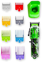 Load image into Gallery viewer, TPOB Slime 2 Barber Hair Clippers for Men 6800 RPM with Matte Green Case and X Fade Blade
