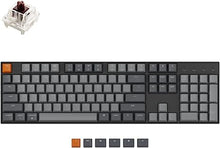 Load image into Gallery viewer, Keychron K10 Full Size Layout RGB Backlit Hot-Swappable Mechanical Gaming Keyboard for Mac Windows, Multitasking 104-Key Bluetooth Wireless/USB Wired Computer Keyboard with Gateron G Pro Brown Switch
